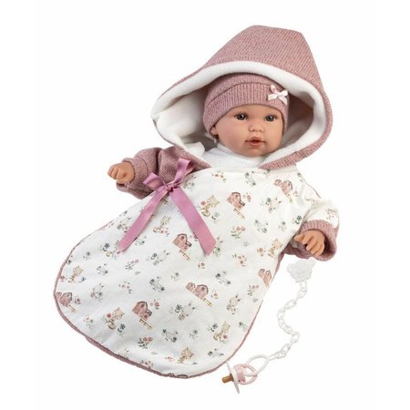 Llorens 63650 NEW BORN - realistick bbika bbtko so zvukmi a mkkm ltkovm telom 36cm